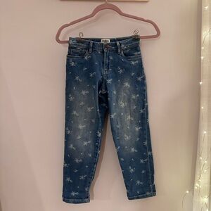 OshKosh B'gosh Blue Floral Ankle Jeans